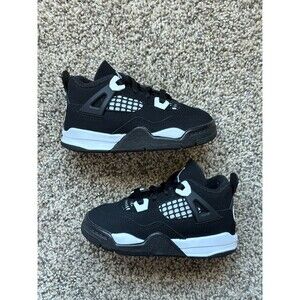 Nike Air Jordan 4 Retro White Thunder Toddler Size 7C